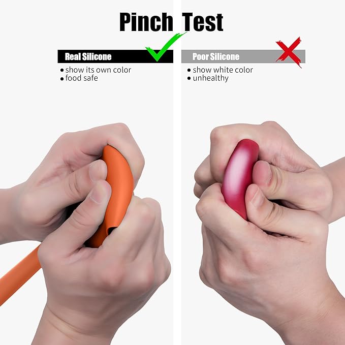 4-Piece Silicone Spatula Scrapers: Doosu 600°F Heat Resistant Food Grade Kitchen BPA Free Rubber Baking Cooking Tool Nonstick Utensil Set for Mixing, Scraping, Folding, Stirring, Serving (Multi-4)