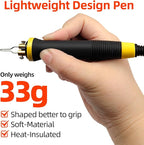 Wood Burning Tool, Wood Burner kit Pen 200~750℃, Wood Burning kit with Digital Thermometer Temperature Adjustable Temperature, 2 pyrographic Wood Burning pens, 36 Wood Burning Pen Tips