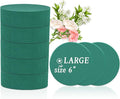 SupKing Large Round Floral Foams 6", 8 Pcs Sponge Foam Blocks Green Wet Dry Flower Foams Plant Foam for Florist Craft Artificial Flower Arrangements