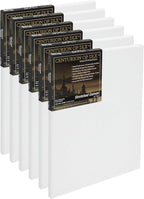 Centurion Deluxe Professional Oil Primed Linen Stretched Canvas, 11oz Linen, 22x28 - Box of 6, 0.67" Deep Canvases, Kiln-Dried Stretchers, Back Stapled, Premium Medium Weight Canvas for Oil Paintings