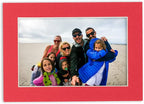 Pack of TEN 8x10 Mats Bevel Cut for 5.5x8.5 Photos - Acid Free Cardinal Red Precut Matboards For Pictures, Photos, Framing - 4-ply Thickness