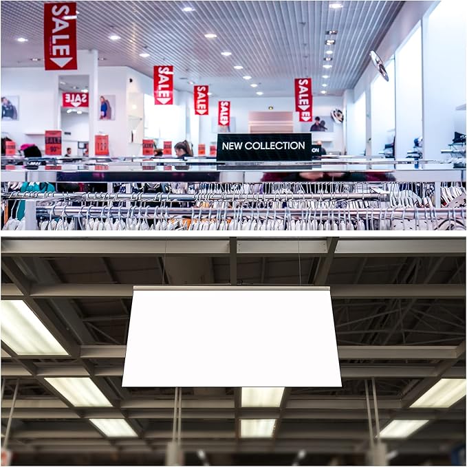 MECCANIXITY PVC Poster Hanger Rail Poster Strip Bar 30cm/12inch Clear with Clips for Poster, Map, 4 Set