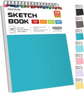 Soucolor School Supplies 9" x 12" Sketch Book for High College Teacher Student, 1-Pack 100 Sheets Spiral Bound Art Sketchbook, Acid Free (68lb/100gsm) Artist Blank Book for Kids, Back to School Stuff