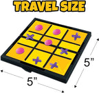 Gamie Magnetic Board Travel Games for Kids, Set Includes 12 Retro Fun Games - 5" Compact Design - Individually Boxed - Teaches Strategy & Focus, Great for Road Trip/Travel/Camping, Gift for Ages 6+