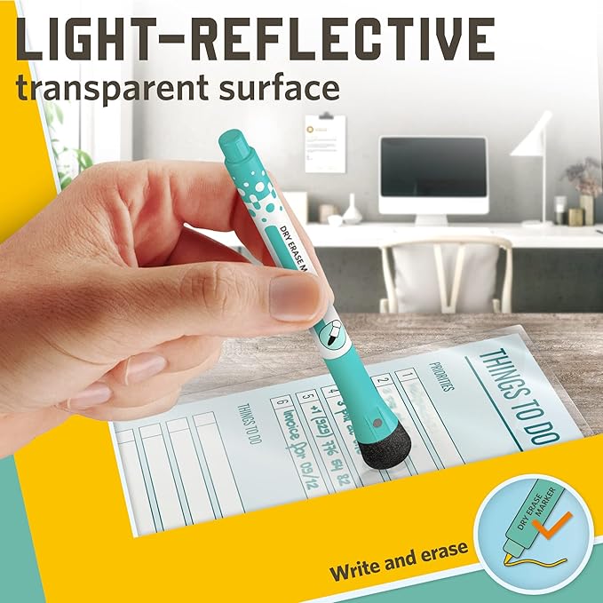 Thermal Laminating Pouches, 9 x 11.5 Inches, 5 Mil Thick, 20 Pack, Suited for Letter Size Laminating Sheets 8.5 x 11