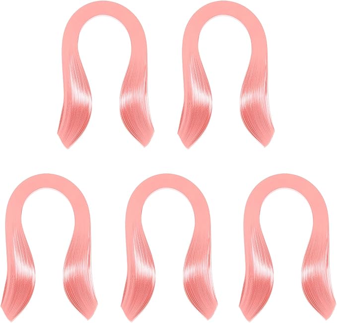 PATIKIL Quilling Strips Paper 600pcs 5mm 39cm Origami Paper Quilling Kits for Art DIY Hand Craft Christmas, Pink