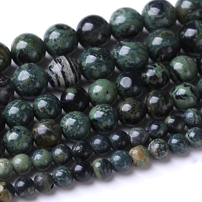 48PCS 8MM Blue Jasper Beads Stone Beads Energy Healing Beads for DIY Jewelry Bracelet Necklace Making for Jewelry Making15Inch
