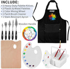 179Pcs Professional All-in-One Art Painting Kit with Aluminum & Beech Wood Easel, 96 Acrylic, Watercolor & Oil Paint Set, Complete Art Supplies Painting Set for Adults, Artists, Beginners