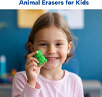 Animal Erasers for Kids, 45 Pcs Kids Pencil Erasers Bulk Puzzle Erasers for School Classroom Prizes