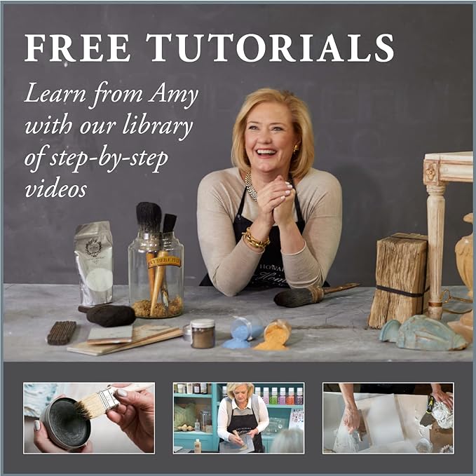 AMY HOWARD AT HOME: One Step Paint – Palace Grey – Chalk-Based Paint for Furniture, Cabinetry, and More. No Stripping, Sanding, or Priming! Made in the USA. Grey - Chalky Finish - 16 OZ