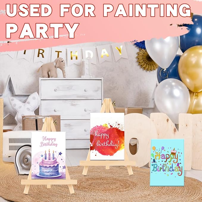 ESRICH 5x7IN Small Canvases for Painting, 18 Pack Mini Canvas Boards 100% Cotton Painting Canvas Primed Acid Free Mini Blank Canvas Panels for Oil Paint,Watercolor,Acrylic Paint,Gouache&Tempera.
