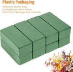 8 Pcs Floral Foam Blocks for Flower Arrangement (7.8” L x 3.5” W x 2.4” H) Wet and Dry Green Floral Foam for Wedding, Birthdays, Home Decorations