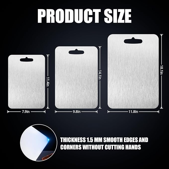 SHIRIA Titanium Cutting Board, Cutting Boards For Kitchen, Double-Sided Titanium Cutting Board for Cutting Vegetables And Meat (14 * 10 in)