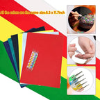 30 Sheets Carbon Transfer Paper,Tracing Paper Carbon Graphite Copy Paper with 5 Pieces Embossing Styluses Stylus Dotting Tools for Wood,Paper,Canvas and Other Art Surfaces 8.3 x 11.7 inches(6 Colors)
