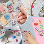 PH PandaHall 20pcs Embroidery Thread Organizer 2 inch Sewing Thread Winder Wood Bobbins Card Thread Storage Floss Keeper Starfish Shape Thread Holder for Sewing Projects Crochet Needlework Tool