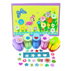 6 Pcs Colorful Craft Hole Punch with 10 Glitter Cardstock Papers, Decorative Scrapbook Paper Puncher Set, Different Shape Paper Hole Puncher Set for Office Supplies (6 Pcs- Different Shapes)