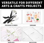 110 Sheets Transparent Vellum Paper - 8.5 x 11in 100GSM Translucent Matte Art Paper for DIY Printing Drawing Wedding Invitations Greeting Cards Decor Gift Wrapping PAP02TP110