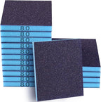 16 Pack 80 Grits Sanding Sponge, Coarse Sanding Block, Washable and Reusable Wet Dry Sandpaper Block Sandpaper Sponge for Wood Metal FurniturePaint and Drywall