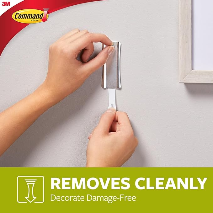 Command 5 lb Universal Picture Hanger, 1 Frame Hanger, 2 Command Strips and 2 Frame Stabilizer Strips for Sawtooth, D-Ring, Wire, Keyhole and Other Frames, Damage-Free Hanging for Home Decor