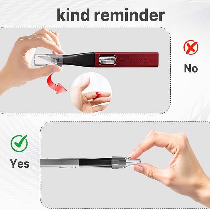 3 PCS Exacto Knife,Hidden Blade Design at The End,Comes with 5 Spare High Qualiry Carbon Steel Exacto Knife Blades. Craft Knife for Crafting, Arts,Modeling,Scrapbooking,Stencil,DIY Projects.Silver