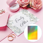 PATIKIL 11.7x8.3" Hot Stamping Foil Paper Sheet, 20 Sheets A4 Heat Transfer Hot Stamping Paper Foil for Leather DIY Logo Decor Craft Gift Package Scrapbook Card, Laser Gold