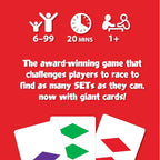 Set Giant Card Games for Kids - Jumbo Playing Cards