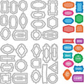 30 Styles Labels Die Cuts for Card Making Backgrounds Frame Metal Cutting Die for Scrapbooking Carbon Steel Embossing Template Tab Note Cutting Dies DIY Cards Album Crafts Supplies