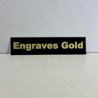 Blank Metal Plates for Laser Engraving - 4 Pack | Aluminum Sheets 0.020" Thick | CO2, Diode, Fiber Laser Compatible | Multiple Sizes & Colors (Black (engraves gold), 1x11.25 inch)