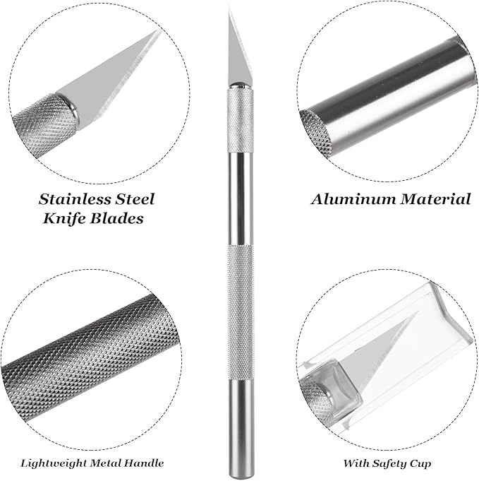 20 Pcs Linoleum Blocks for Printmaking 4x6 - Rubber Carving Block - Printmaking Supplies with Carving Knife, Soft and Easy to Carve, Gray