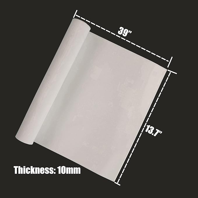 OISAKLD EVA Foam 2mm-10mm 13.7"×39" Craft Foam Sheet 74 kg/m³ Cosplay Foam for Craft Model Cosplay 10mm