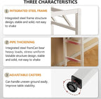 31.5 Inch Foldable Desks for Small Spaces,Foldable Desk No Assembly,Small Table for Bedroom,Rustic Brown.