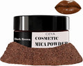 Ceya Mica Powder, 1.8oz/ 50g Dark Brown Lip Gloss Pigment Powder, Cosmetic Grade Soap Making Colorants Candle Dye for Epoxy Resin, Kintsugi Repair, Body Butter, Bath Bomb, Eye Shadow, Resin Craft,Nail