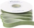 Ribbli Sage Green Velvet Ribbon 5/8 Inches Continuous10 Yard Spool Spring Moss Christmas Ribbon for Gift Wrapping Crafts Home Decor