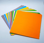 [Taro's Origami Studio] Standard 6 Inch One Sided 20 Colors 65 Sheets Square Easy Fold Premium Japanese Paper for Beginner (Gold and Silver Included) Made in Japan