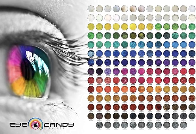 Eye Candy Pigments Premium White Mica Powder - Shiro White (50gr) - for Epoxy, Resin, Soap, Paint, Woodworking, Acrylic Pouring, Bath Bombs, Fishing Lures - DIY Arts and Crafts Additive