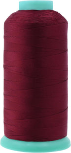 Mandala Crafts Bonded Nylon Thread Wine Heavy Duty Sewing Threads - 1100 YDs Size 92 280D T90 Tex 90 Thread for Leather Jeans Weaving Outdoor Marine Upholstery Threads