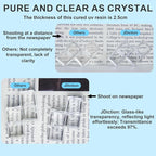 JDiction UV Resin, 500g Upgrade Ultraviolet Epoxy Resin Crystal Clear Hard Glue Solar Cure Sunlight Activated Resin Kit for Handmade Jewelry, DIY Craft Decoration, Casting and Coating