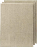 Senso Clear Primed Linen Panels - 16x20-3 Pack of Panels for Painting Oils, Acrylics, Pastels and More