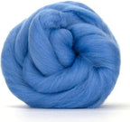 Revolution Fibers Merino Wool Combed Top | 1 lb Premium Wool Roving | 22 Micron, Best Merino Wool for Spinning, Tapestry, Needle Felting, Big Yarn Roving and Wall Hangings (Sky Blue)
