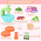 Crelloci DIY Fabric Flower Bouquet Craft Kit - Creative Handmade Floral Arrangement Toy Set, Arts and Crafts Gift for Toddlers Kids Girls & Boys Ages 3+