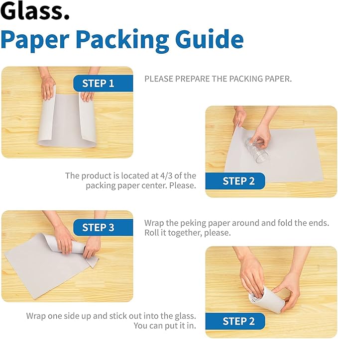 HANA PAPER 30.5" x 17" Large size (500 sheets, 17.6lb) Packing Paper Sheets for Moving, A grade of Newsprint paper for wrapping, storage, shipping. Box packaged. Ideal for wrap dish, glassware.
