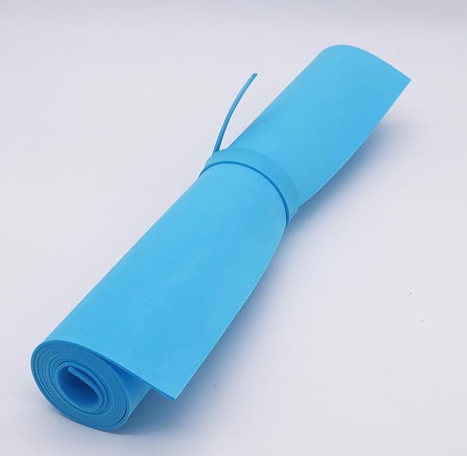 OISAKLD Sky Blue EVA Foam 2mm-10mm 13.7"×39" Craft Foam Sheet 74 kg/m³ EVA Foam Cosplay for Craft Model Cosplay 2mm