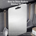 Titanium Cutting Board - 1 pack Titanium Cutting Boards for Kitchen,Double Sided Titanium Cutting Mat（11.81 * 17.91in）
