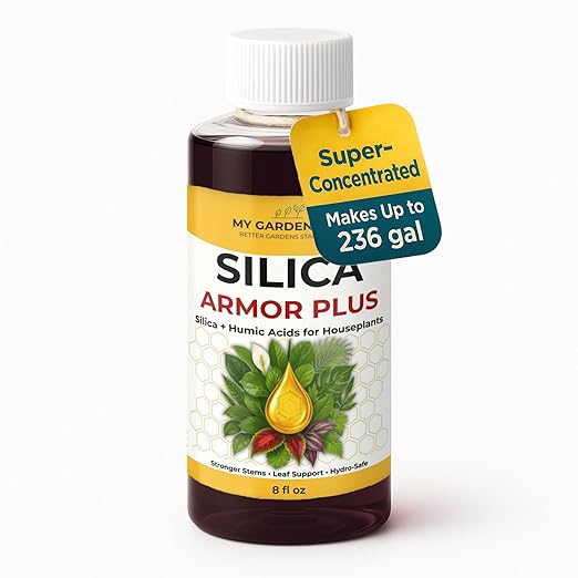 Silica for Plants with Humic Acid – Liquid Houseplant Fertilizer & Plant Food for Indoor Potted Plants – Monstera, Pothos & Tropical Indoor Plants, Water Soluble Nutrients (8 oz)
