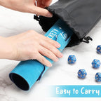 Blue Cat Dice Tray Novelty Purple Cat Shape PU Leather Dice Tray for Rolling Portable Dice Holder Desk Organizer DND Accessories Unique Gift for RPG Game Players