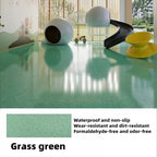 Epoxy Colored Sand Floor Paint, Epoxy Floor Paint High Gloss Marble Effect Coating for Indoor and Outdoor, Wear-resistant and non-slip Self-leveling Coating Green 105OZ(3KG)