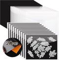 20 PCS Stamp and Die Storage Bag and Rubber Magnetic Sheets,die Storage Set for Storage Die Cutting, DIY Scrapbooking