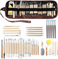 Clay Tools 46PCS Pottery Tools Clay Sculpting Tools Polymer Clay Tools Kit Ceramic Tools for DIY Handcraft Modeling Clay Carving Tools Set