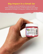 The Crafter's Workshop Stencil Butter - Blooms Acrylic Paint Set - Boutique Metallic Texture Paste for Art, Canvas, Journals, & Cards - 4 x 2oz Jars