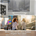 LEMON CLOUD One Way Window Privacy Film See Out Not in Reflective Mirror UV Window Cling Sun Blocking Heat Control Glare Control with Tools,23.6 Inch x 157.4 Inch